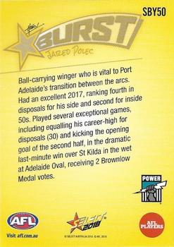 2018 Select Footy Stars - Starburst Caricatures Yellow #SBY50 Jared Polec Back